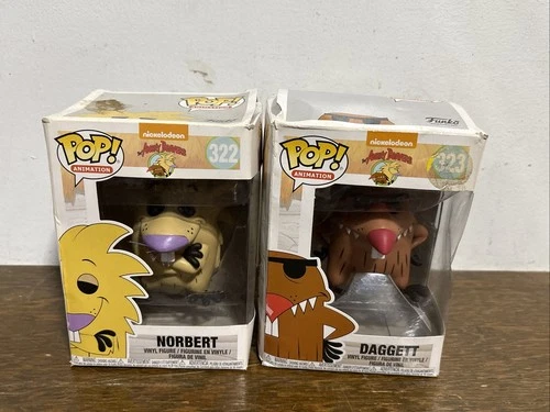 Funko POP! Animation Angry Beavers Norbert Daggett #322 Vinyl Figure DAMAGED BOX