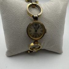 Croton Women's Analog Gold Metal Water Resistant Roman Numerals Dress Watch