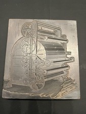 Antique Letterpress Block Davis & Fuller Textile Machine North Andover MA