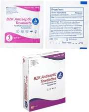 Dynarex BZK Antiseptic Towelettes, Moist Sanitizing Towelettes Designed to Preve