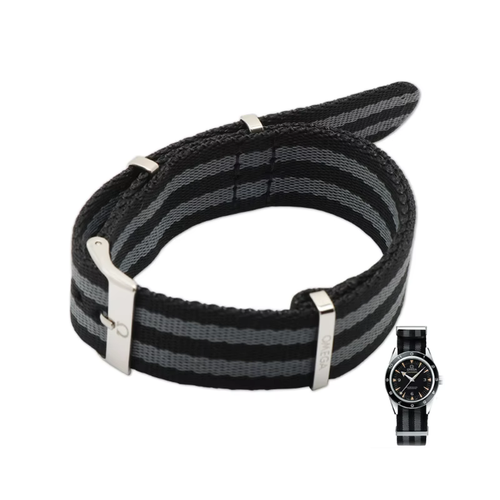 JAMES BOND 'NO TIME TO DIE' NATO WATCH STRAP FOR OMEGA SEAMASTER 300m WATCH 20mm - Picture 14 of 25