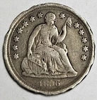 1856 P Philadelphia Mint Seated Liberty Half Dime 5c 90% Silver Coin d470