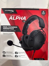HyperX Cloud Alpha S Wired Over-Ear Gaming Headset - black PS5 PS4 PC new open