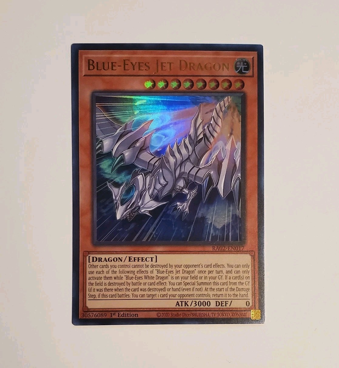 Blue-Eyes Jet Dragon Ultra Rare 25th Anniversary RA02-EN017