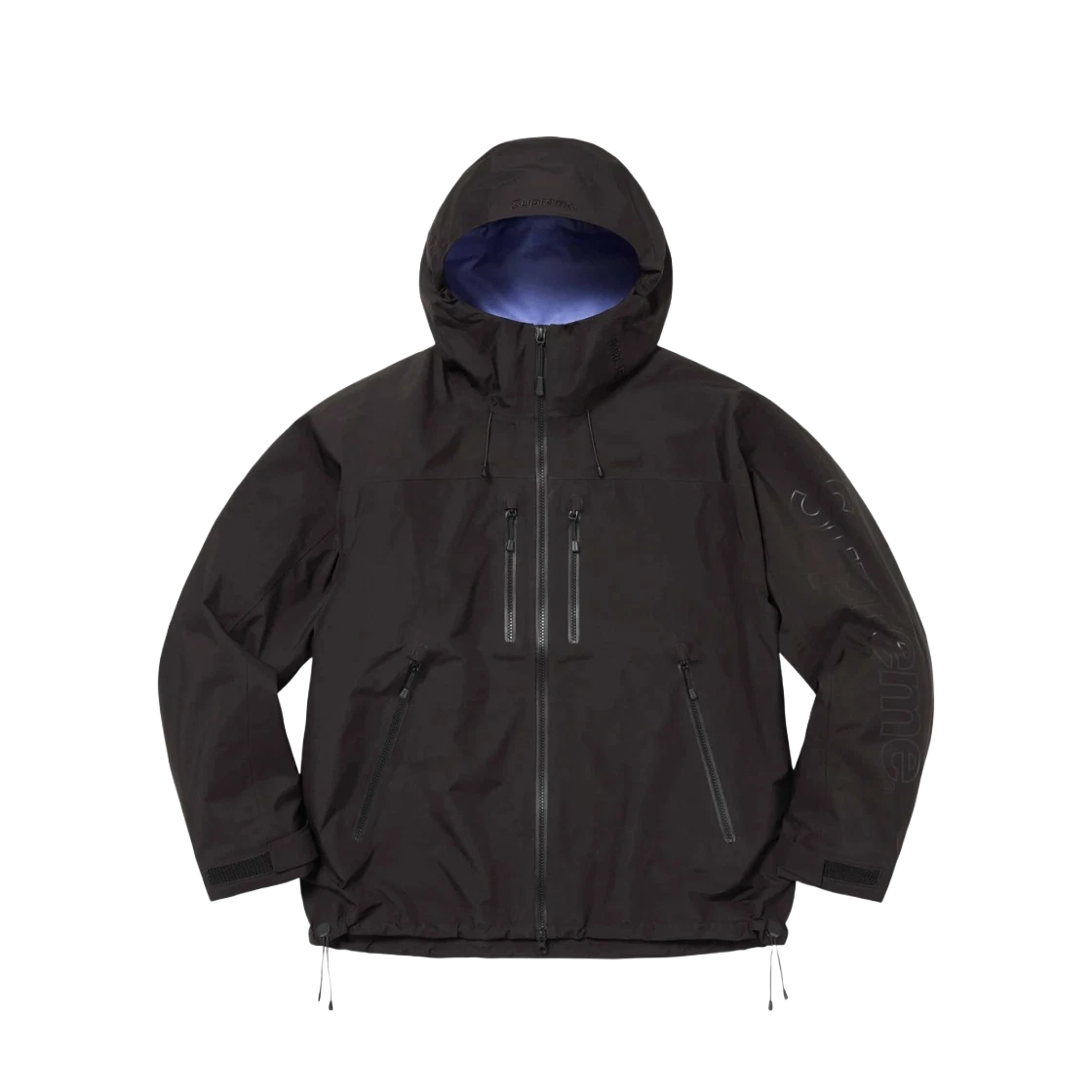 Veste coquille à couture collée Supreme Gore Tex noire   24SS