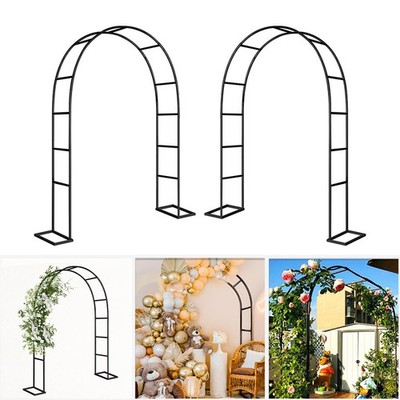 Wedding Arch Metal Garden Arch Garden Arbor Trellis For Climbing Plants 2PCs