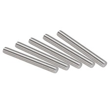 5Pcs M10 x 80mm Fully Threaded Rod Stainless Steel Right Hand 1.5mm Pitch