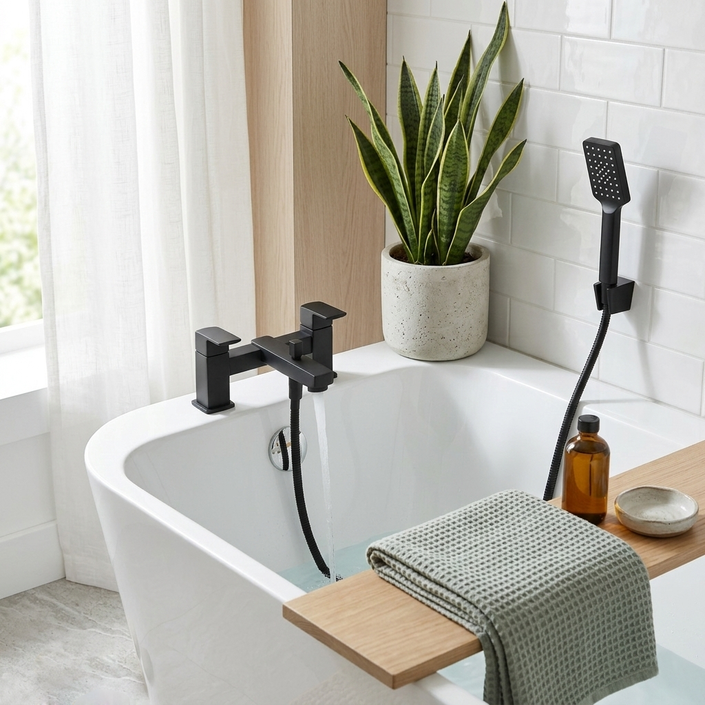 Elion Bath & Shower Mixer Tap Black