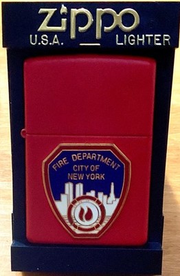 2000 ZIPPO Lighter, ''Fire Dept. New York City, Mint, seal not broken