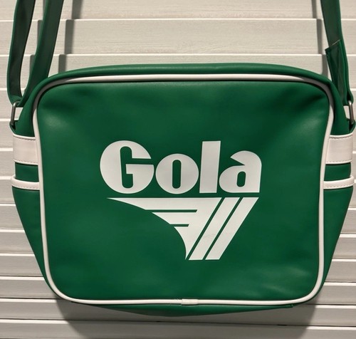 Gola Classics Redford Messenger Bag Green + White Minor Defects Red Dot $65 - Picture 3 of 15