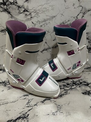 Salomon SX42 Auto HTC Ski Boots Rear Entry Size 310 White/Pink