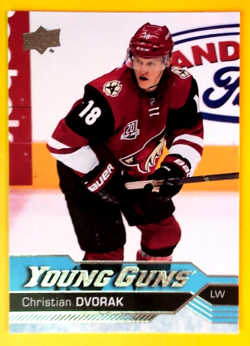 CHRISTIAN DVORAK  YOUNG GUNS 2016-17 UPPER DECK ROOKIE #235 COYOTES