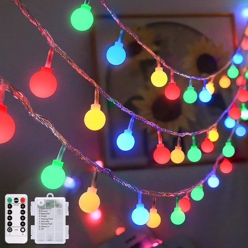 100 LED Battery Operated Christmas Lights Indoor Outdoor Waterproof Fairy Lights - Picture 14 of 59