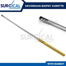 Kevorkian-Younge Endocervical Biopsy Curette 12″ 3 X 12 mm with Basket OB/GYN