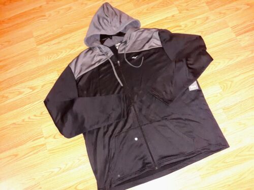 MENS JACKET Everlast zippered SIZE 2XL NEW TAG WITH POCKETS COLOR BLACK AND GRAY - Picture 2 of 12