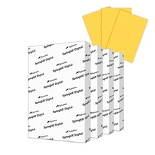 Springhill Vellum Goldenrod Colored Cardstock Paper - 67 lb, 11" x 17", 1000 Pk