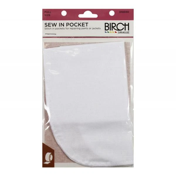  Iron On Pocket Repair Sew In Pocket Repair Trouser Pocket  Lining 100% Poly Cotton Patches (Iron On)