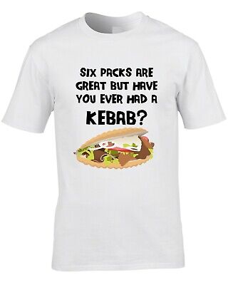 Funny Kebab Men's T-Shirt Six Pack Gym Fitness Turkish Food Doner Shish ...