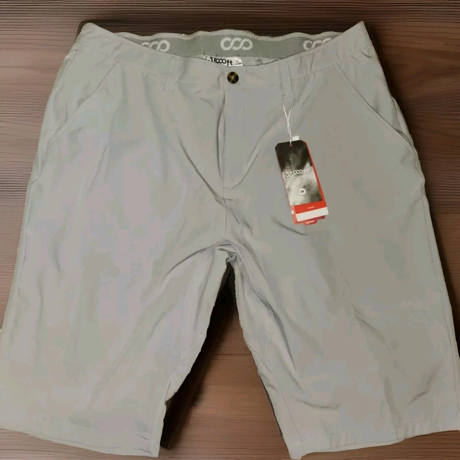 33,000ft Mens Hiking Shorts Quick Dry Lightweight UPF Gray Golf Size 38
Opens in a new window or tab