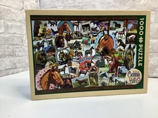 Cobble Hill 1000 Pce Puzzle Vintage Horses Jigsaw Rare New Sealed Sayings