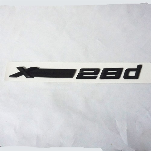 2x Glossy Black XDrive 28d Plastic Emblem Decal Badge Sticker Diesel Edition SAV - Foto 5 di 17