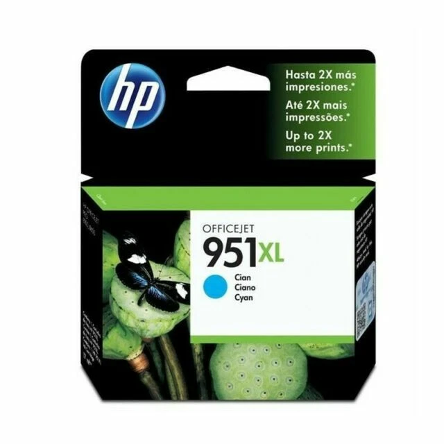 HP 951XL Cartouche d'Encre d'Origine Cyan (CN046AE) - Photo 1/1