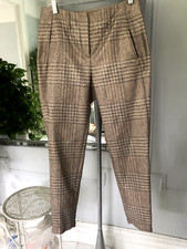 GIORGIO ARMANI Jacquard AND Plaid AND Metallic pants 