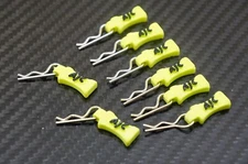 AJC Rubber Body Pull Tabs + Silver Clips for 1/10 RC Car Traxxas, NPRC, Crawler