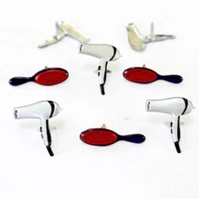 HAIR  SCRAPBOOKING DECORATIVE BRADS EYELET OUTLET 8 PCS