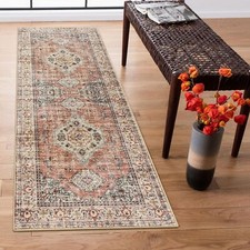 Lahome Oriental Washable Runner Rug, 2x6 Runner Rugs for Hallway Kitchen, Ult...