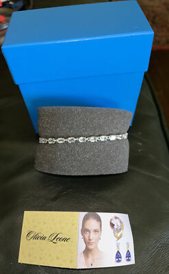 Olivia Leone Blue Topaz Bracelet 12.60 Carat 