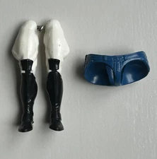  1989 COPS N Crooks Figure Parts- Turbo Tutone Legs/ Louie the Plumber Waist 