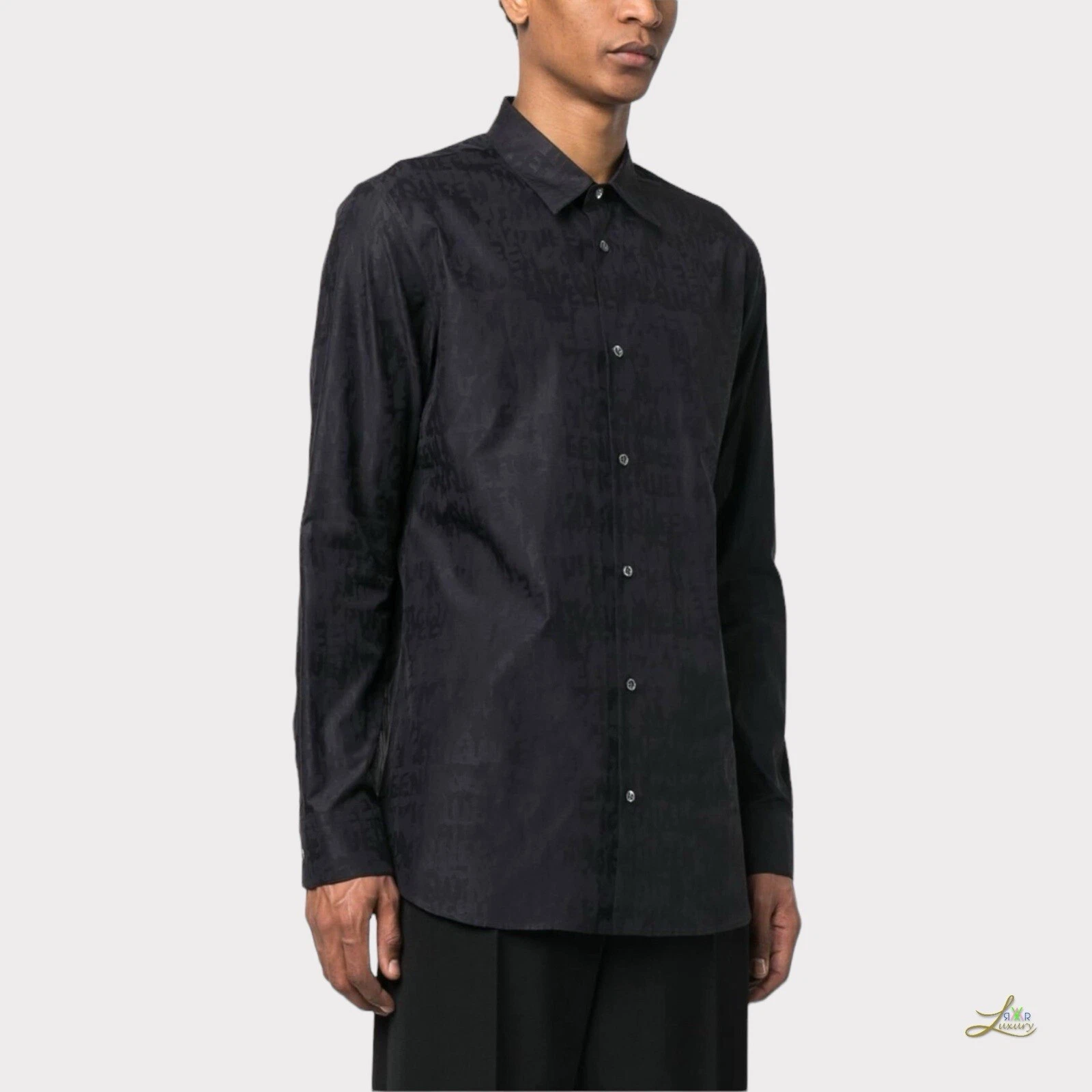 Camicia Alexander McQueen con stampa logo taglia 17