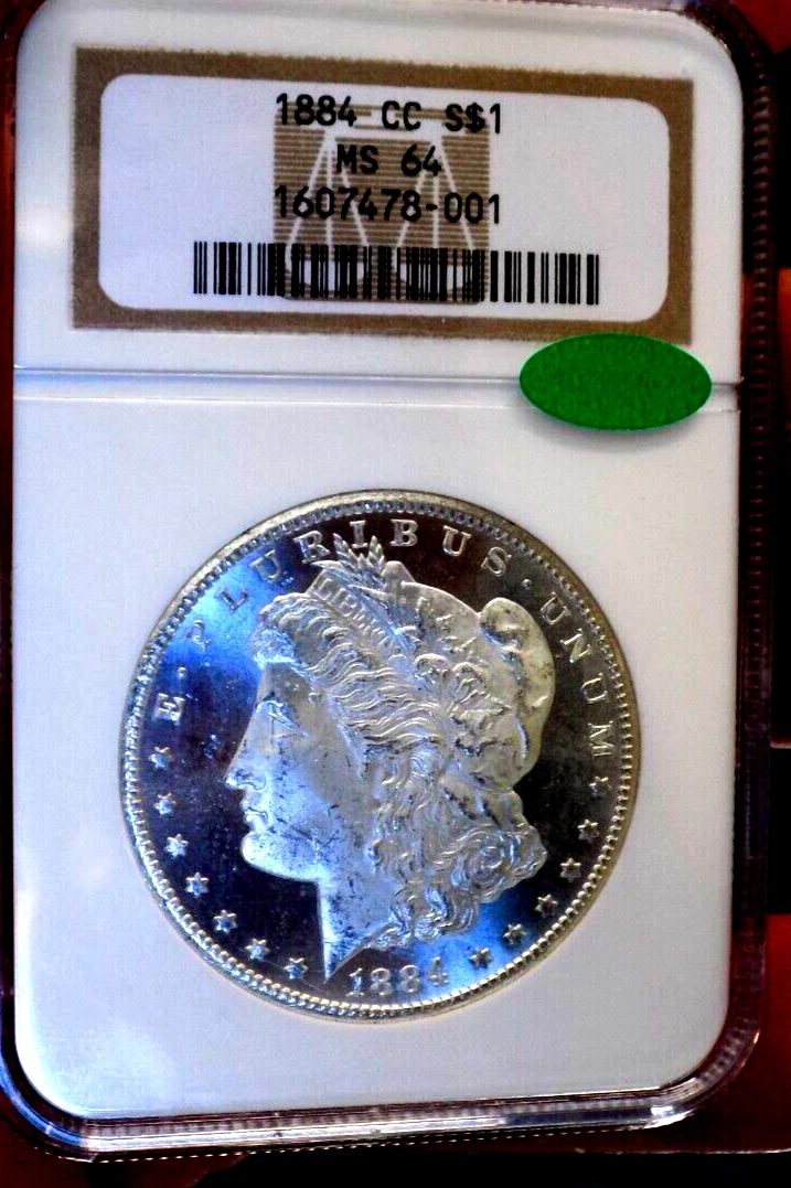 Carson City Grade MS 64 1884 Year Morgan US Dollars (1878-1921