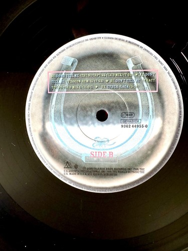 MADONNA MINT 12" EU DON'T TELL ME SKY BLUE CLOUD COVER SINGLE RECORD LP PROMO - Picture 4 of 10