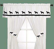 Australian Cattle Dog Window Valance in Your Choice of Colors Handmade Decor