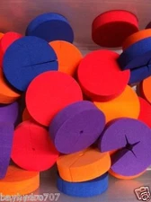 100pc Bay Hydro 2" x 1/2" FIRM COLORED Neoprene Insert Quality B,R,O,P Collars