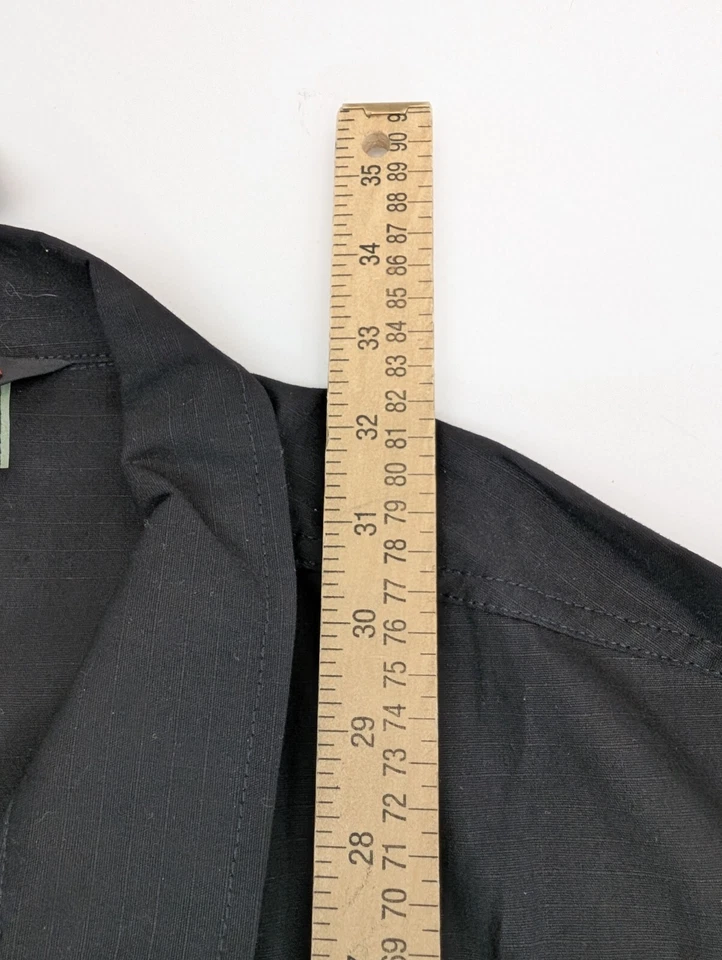 NEW TRU-SPEC 4 POCKET XLL COTTON POLYESTER LONG SLEEVE BLACK UNIFORM - Image 4 of 4