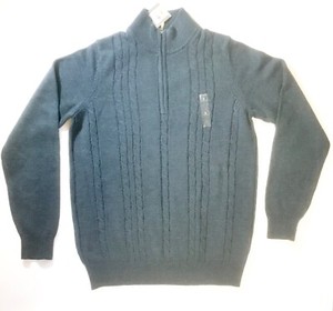 Van Husen Men's 1/4 Zip Light Green Pullover - NWT - Size Small