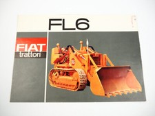 Fiat trattori FL6 Frontlader Ladeschlepper Laderaupe Prospekt 1963