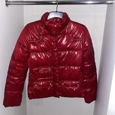 Marlboro Classics Red Puffer Jacket Size Uk M/10