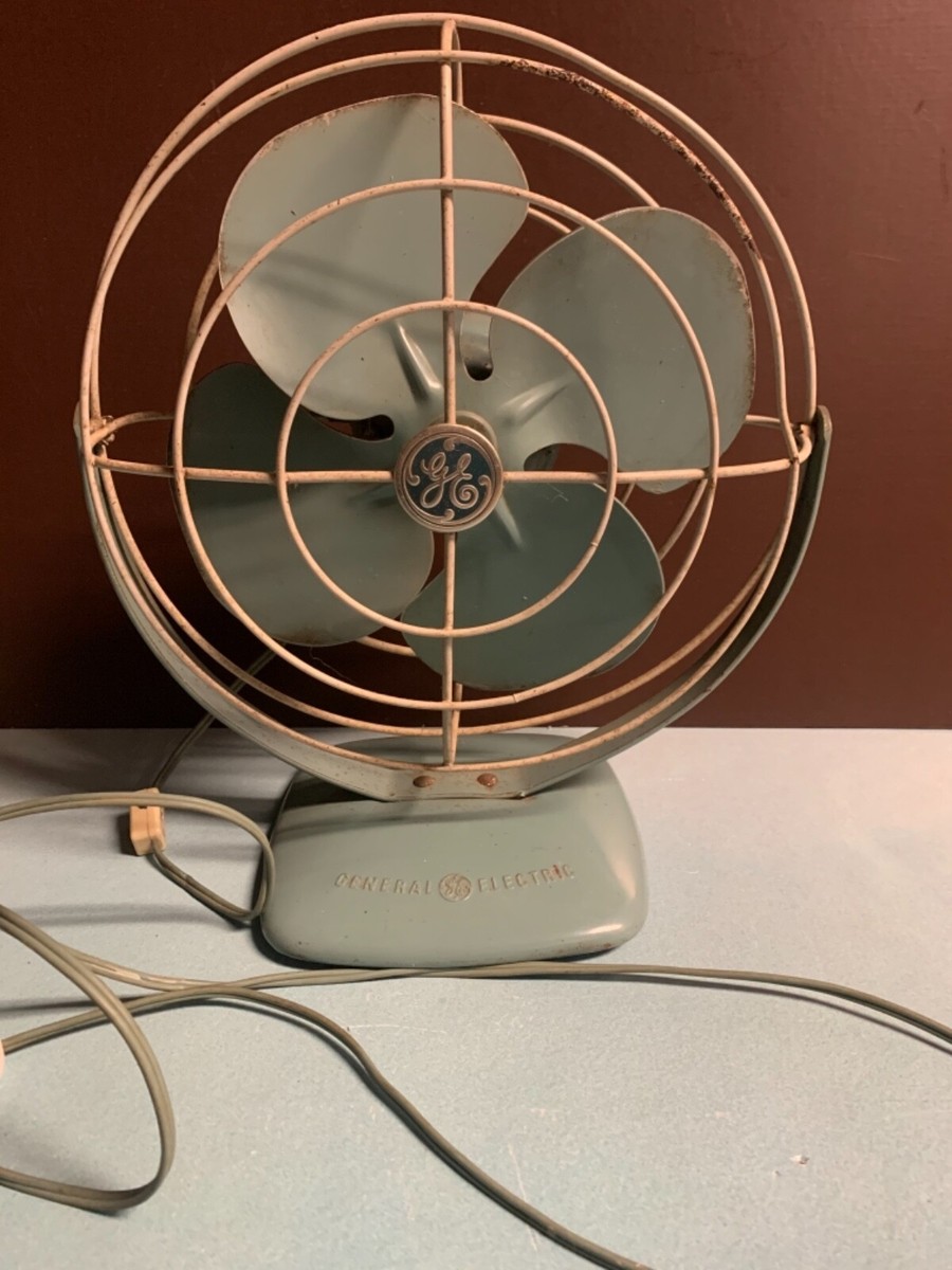 GENERAL oscillating fan 青 Vintage General De Luxe 12” Blue Blade Oscillating Fan 3