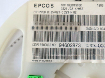 10 x NTC-Thermistor - 22 kOhm - 300 mW - 20% - SMD 0805 - NEU