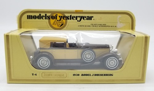 Matchbox Models of Yesteryear 1930 MODEL J DUESENBERG Y-4 Brown Tan In Box 1978 - Picture 2 of 7