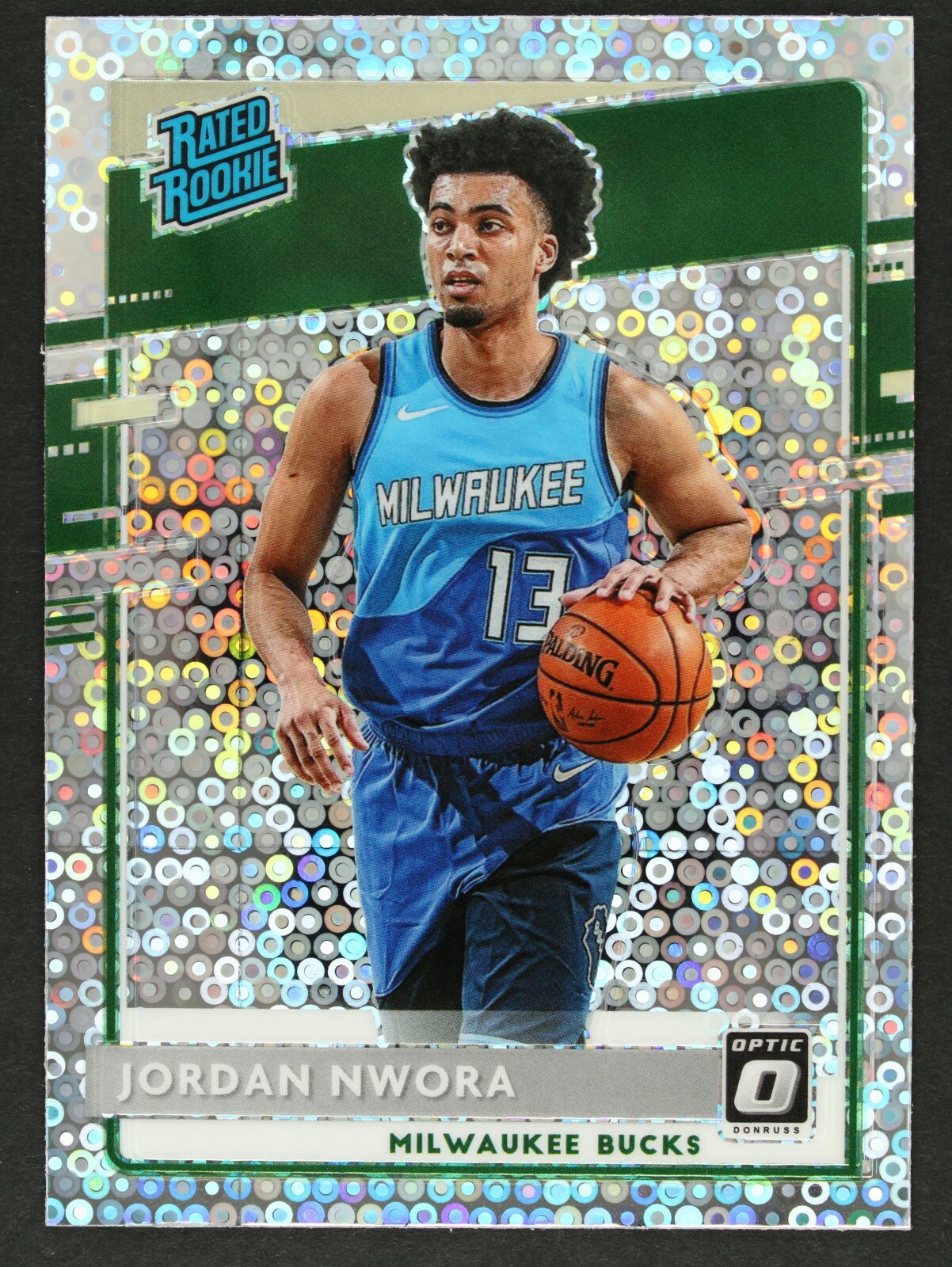 2020-21 Optic Jordan Nwora Rated Rookie #189 Silver Fast Break Prizm