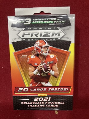 2021 Prizm Draft Football Unopened Sealed Hanger Box - Green Wave
