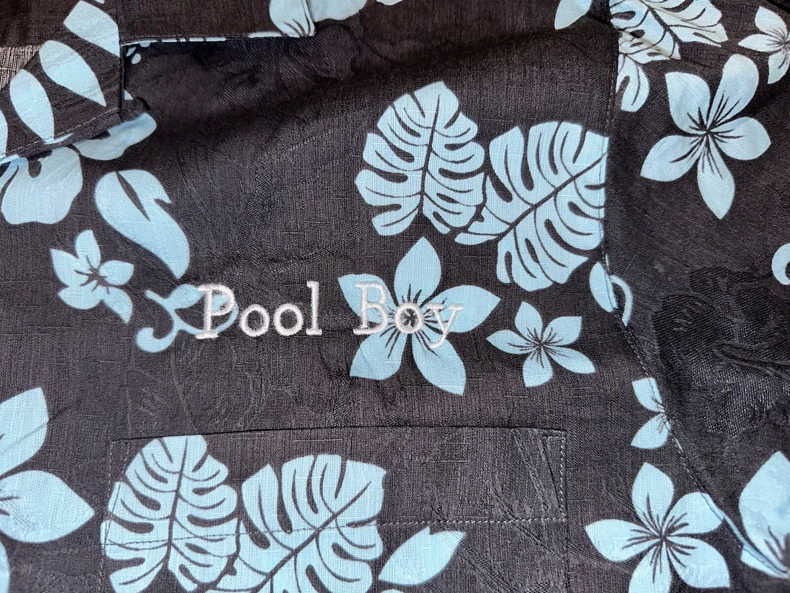 Milano Bay Men's Large Pool Boy Hawaiian Floral Short Sleeve Shirt