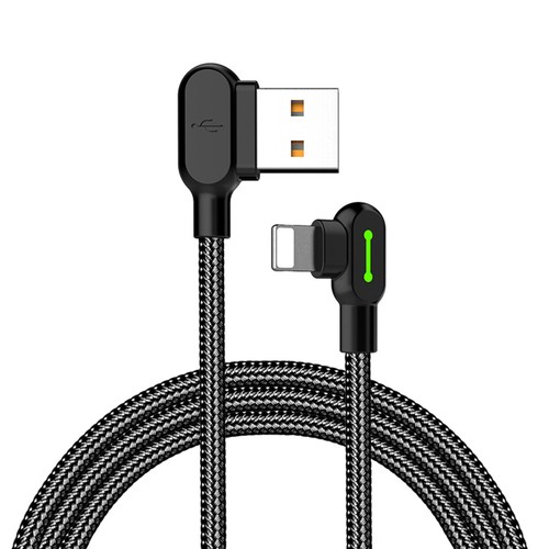 MCDODO 90 Degree Right Angle USB Charger Cable For Apple iPhone 14 13 iPod iPad - Picture 2 of 15
