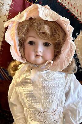 Tête Jumeau French Antique Bisque Doll 24.8in Vintage Collectible
