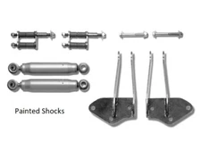 1942-1948 Ford Car Front Shock Absorber Conversion Kit - Painted Shocks - 6001
